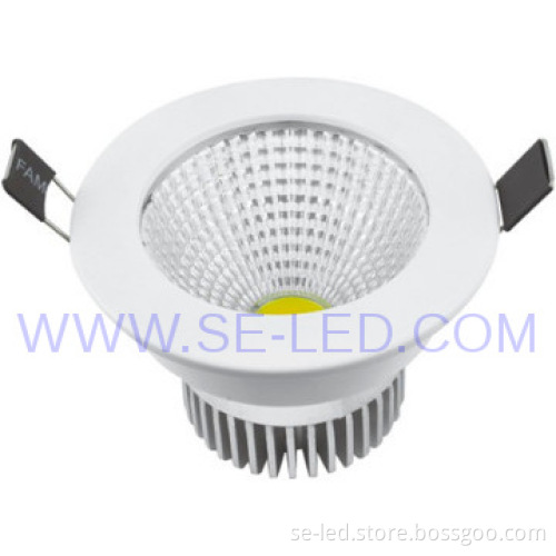 7W COB Recessed Ceiling Lighting High Brightness